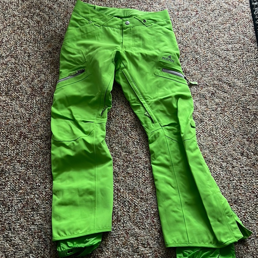 Burton snowboard women’s pants green xs Goretex